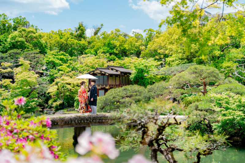【和装+洋装フォト&ダイジェストムービー付き】 データ150カット・和装1着・洋装1着・ヘアメイク・2ロケーション