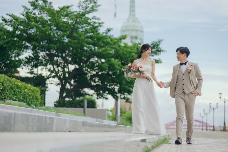 【結婚式応援♪フォト＆ムービープラン】★データ130カット・衣装1着・ヘアメイク・ウェルカムボード・選べるロケーション地1ヶ所