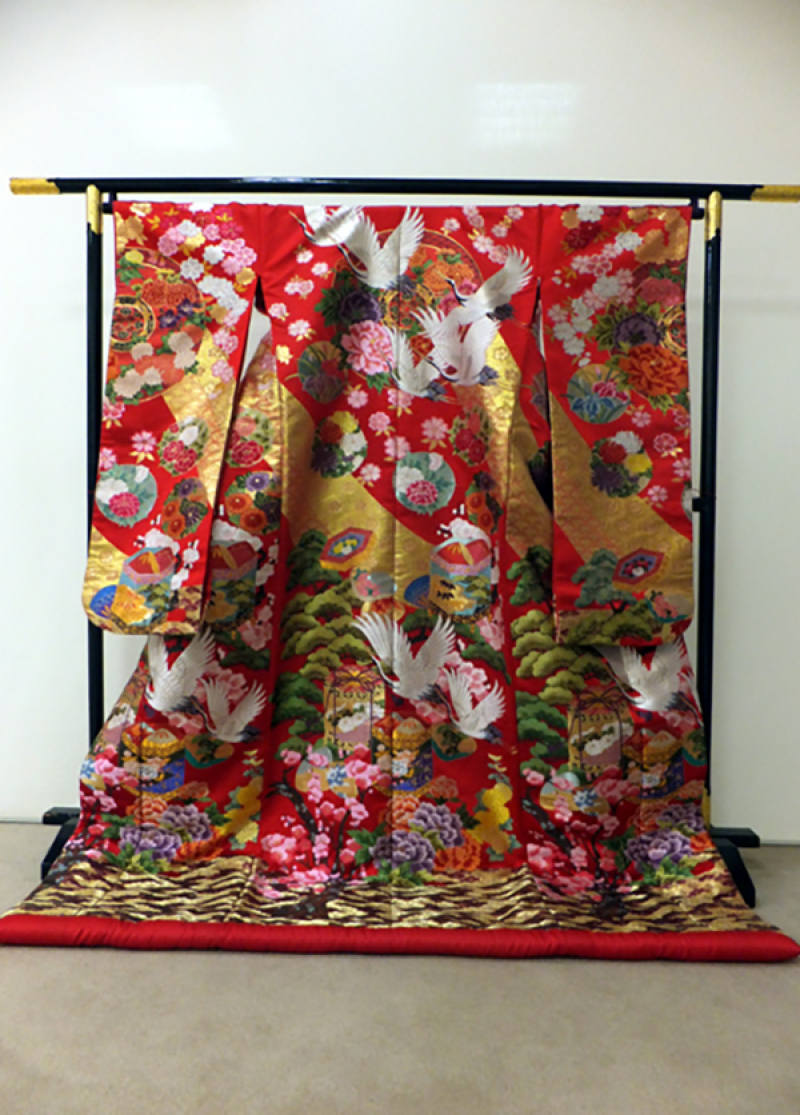 花鏡に鶴