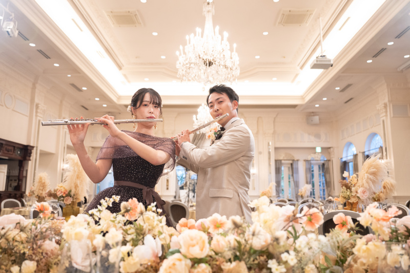 ふたりで演奏ショット！