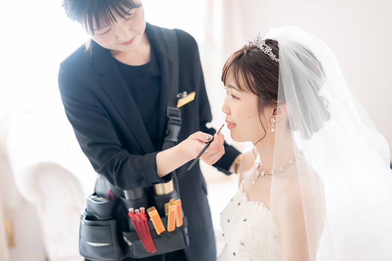 メイクシーンから撮影