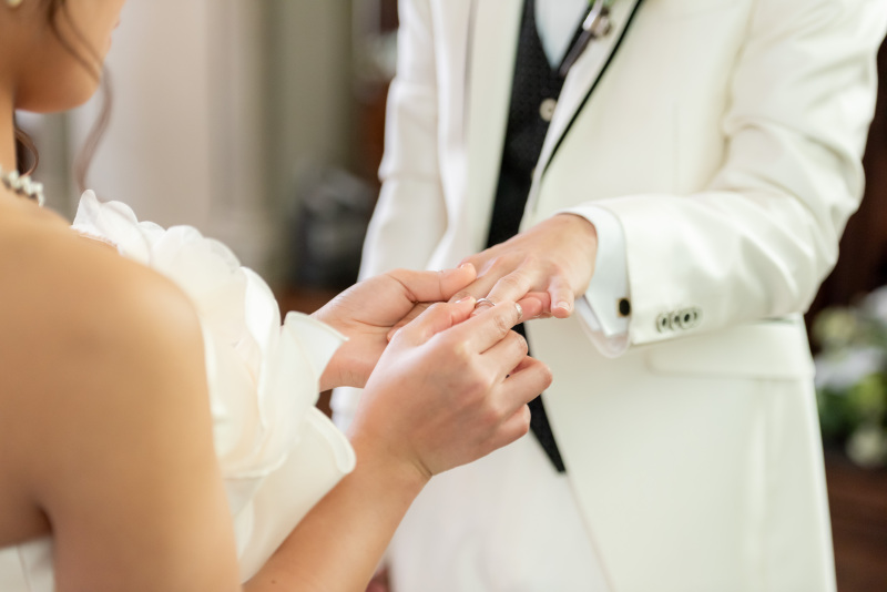 指輪交換もやりました！