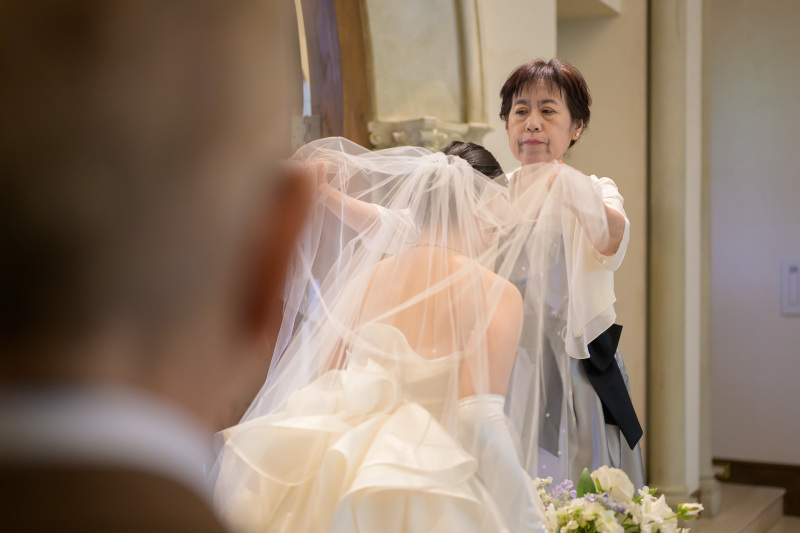ベールダウンももちろん撮影!