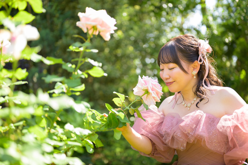 季節感のある写真も撮っていただきました
