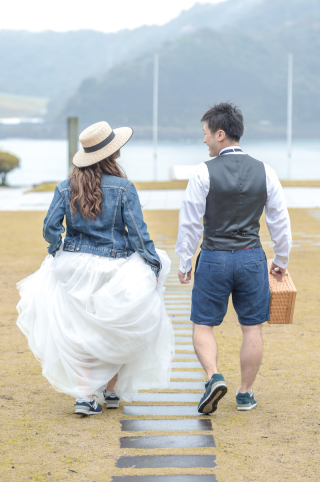 撮影当日雨でしたが、無事終了