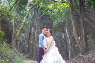 顔をくっつけて