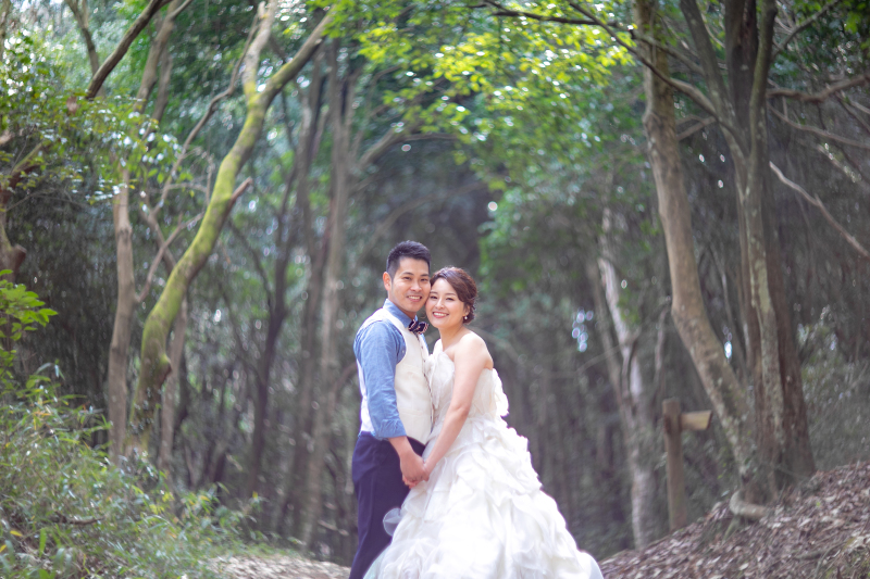 顔をくっつけて