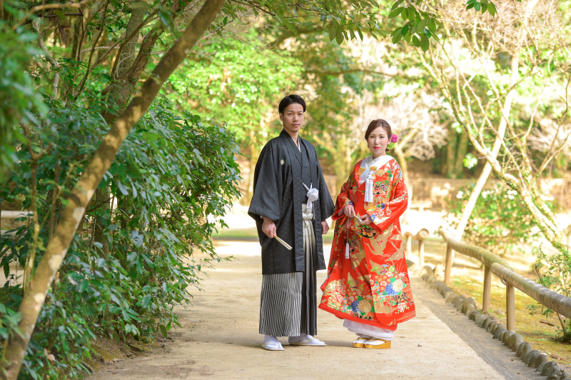 竹林も綺麗な立田自然公園