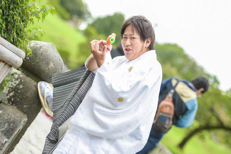 新郎様のソロショットはカッコつけて^^