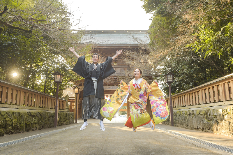 和装でジャンプ！！