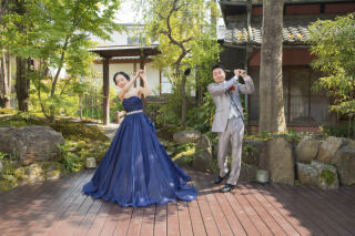 趣味のゴルフショットもバッチリの和・洋2着撮影