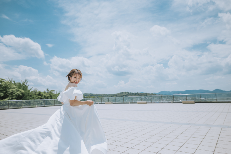 夏空と開放感の中で撮影スタート