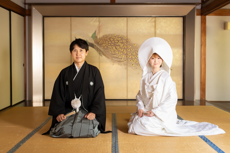 凛とした白無垢から撮影スタート