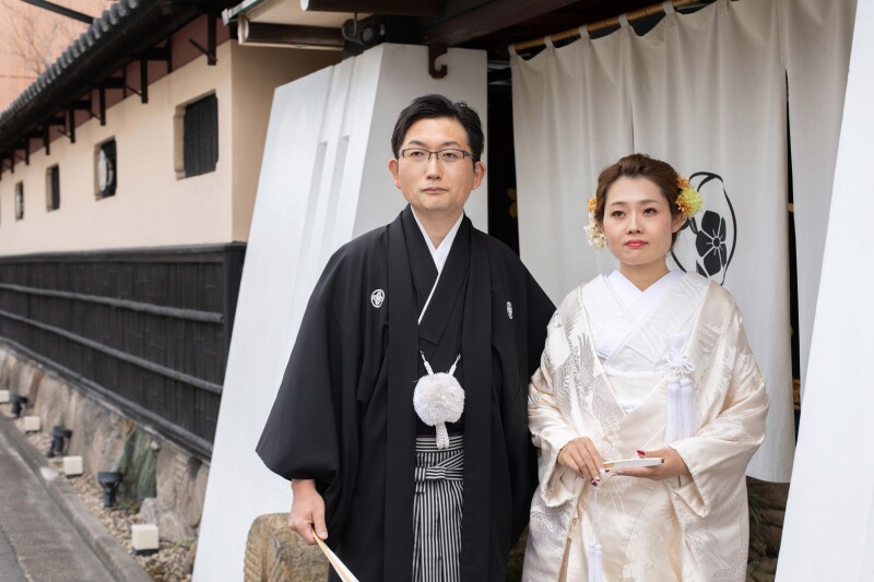 玄関でのお出迎え