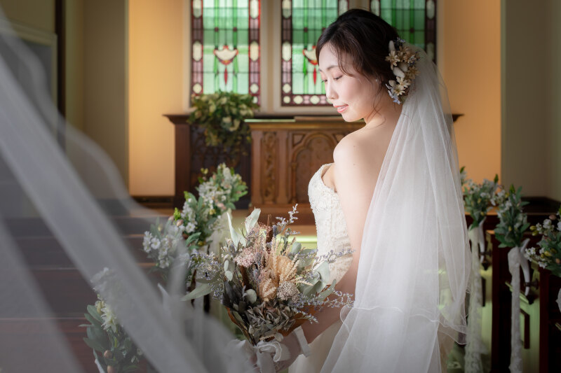 チャペルでの撮影スタート！