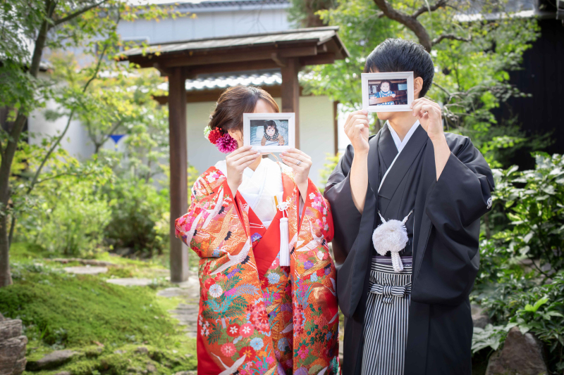 庭園での撮影