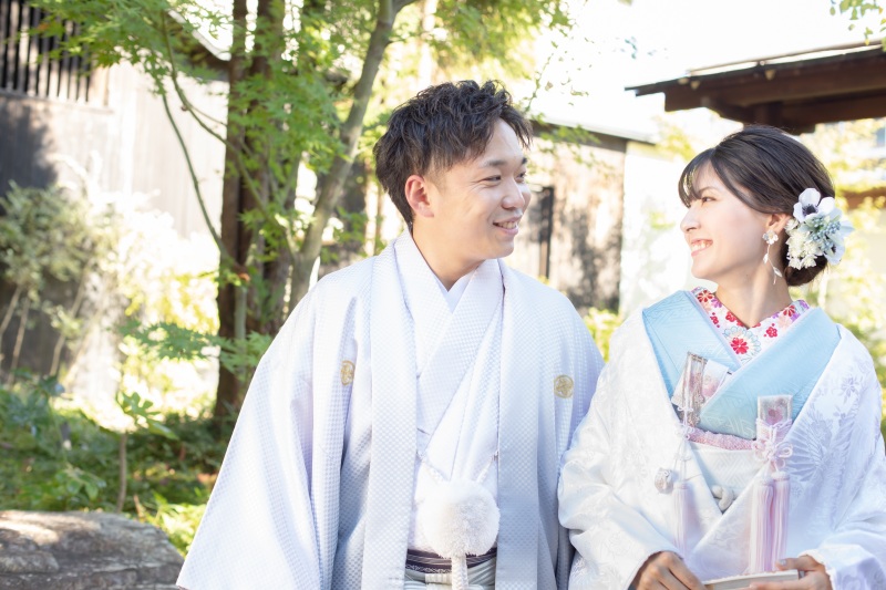 お庭でのひとコマ