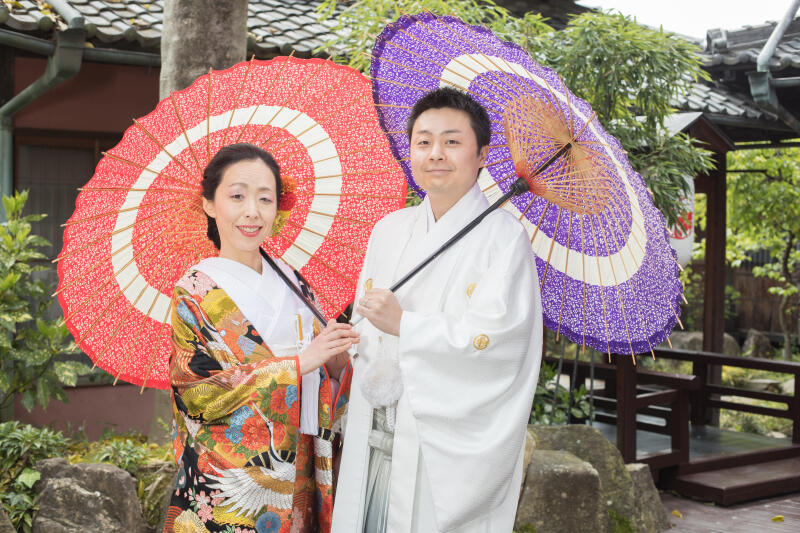 番傘が良くお似合い