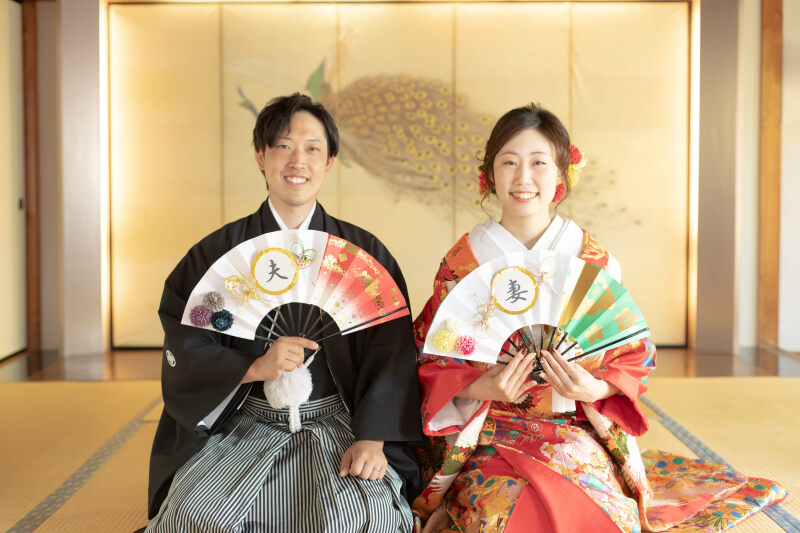 【櫻の間】での正座ショット