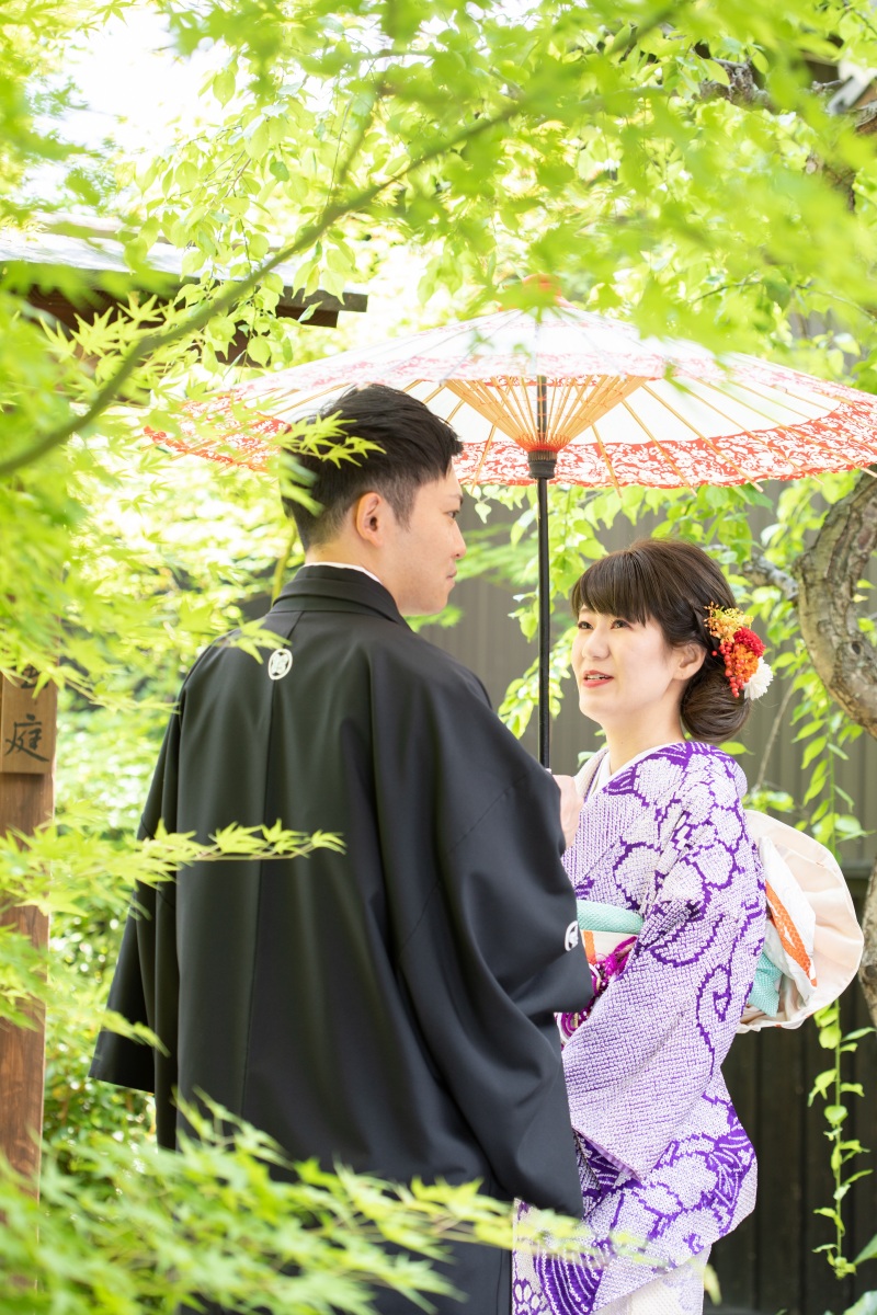 庭園の緑も鮮やかな写真