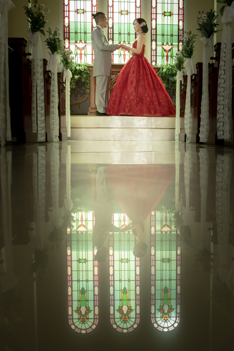 大理石のバージンロード