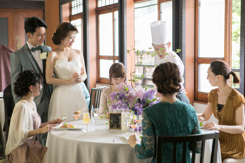 お料理でのおもてなしウエディング