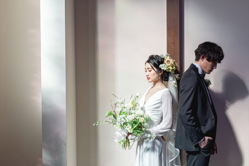 挙式会場内でも多彩なアングル写真が残せる