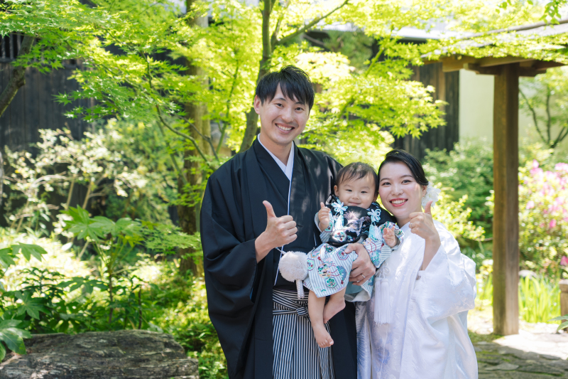 【お子様&家族と一緒にフォトウエディング】和装1着+全データ付きプラン