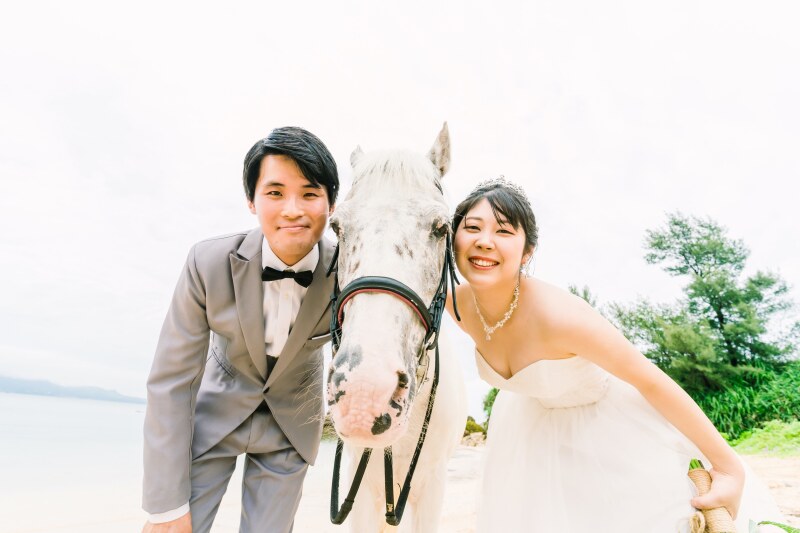 白馬の王子様を夢みて 撮影日 21年6月30日 うるま市 Boda Photo Wedding 沖縄県でフォトウェディング探すならphotorait