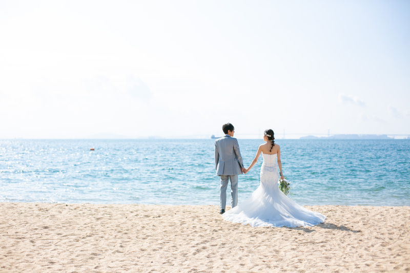 ウエディングに着替えて