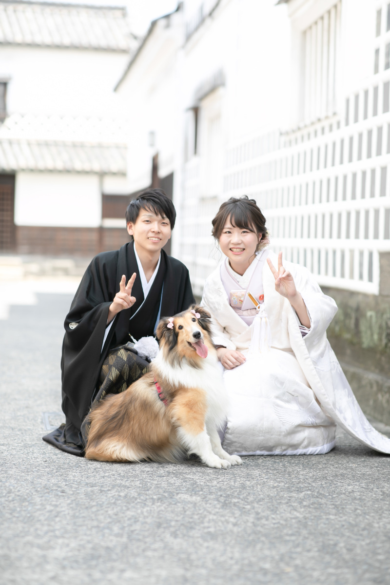 わんちゃんと一緒に