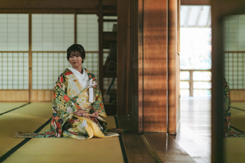 和室で　♪