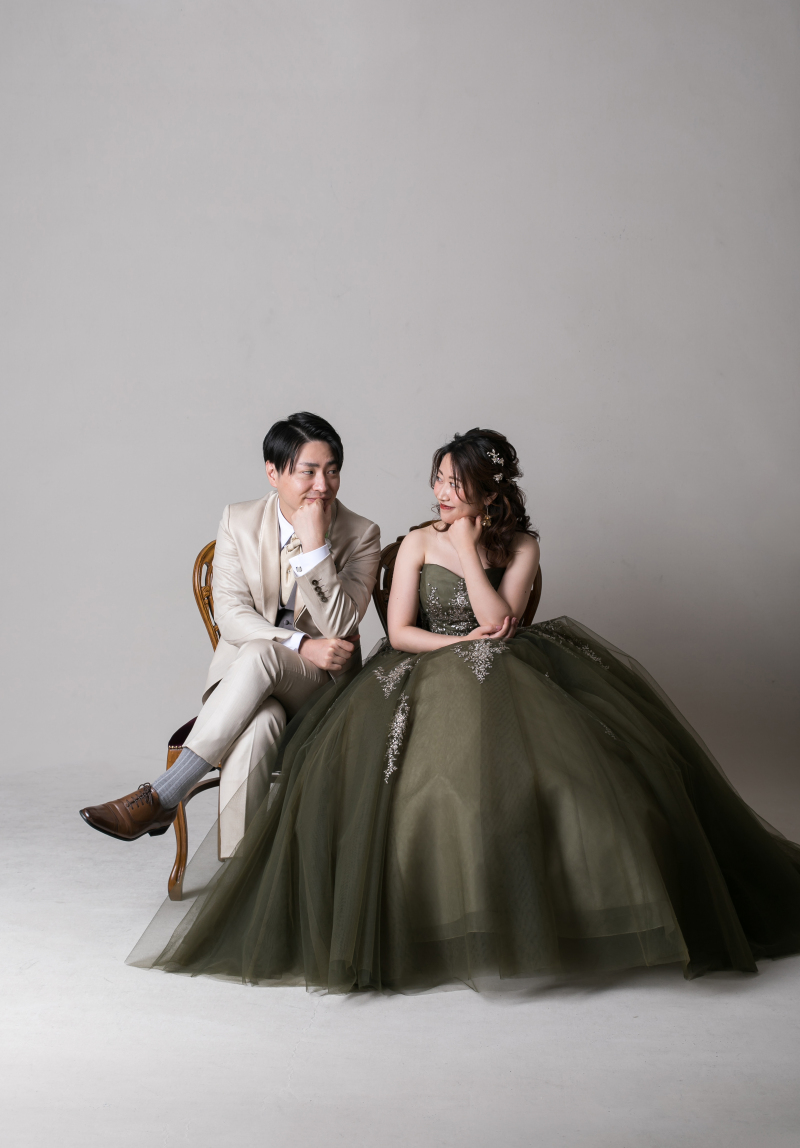 カラードレスにお着替え♪