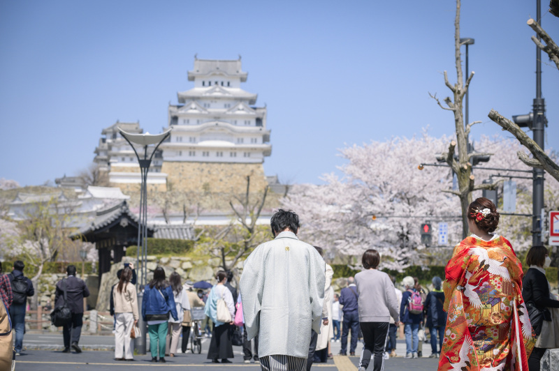 姫路城へ!