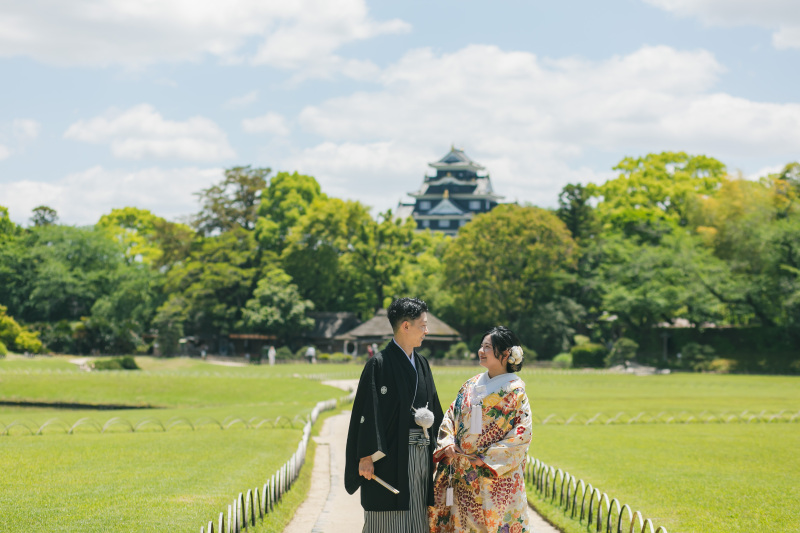 岡山後楽園での撮影☆