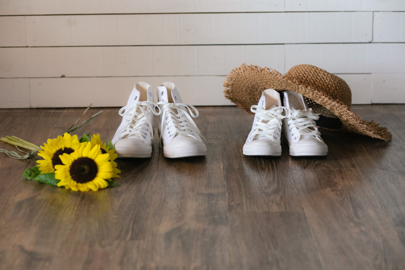 歩きやすい靴で