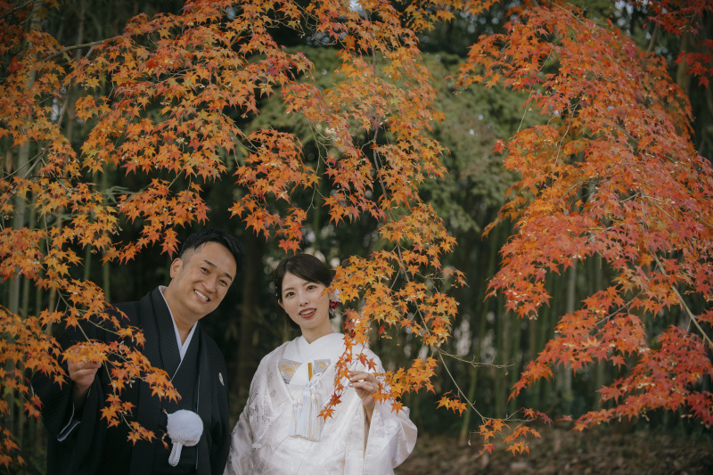 紅葉に包まれて