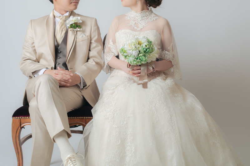 お2人らしいスタジオ撮影　♪