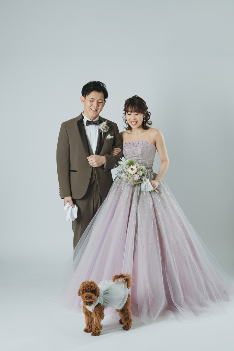 カラードレスからスタート