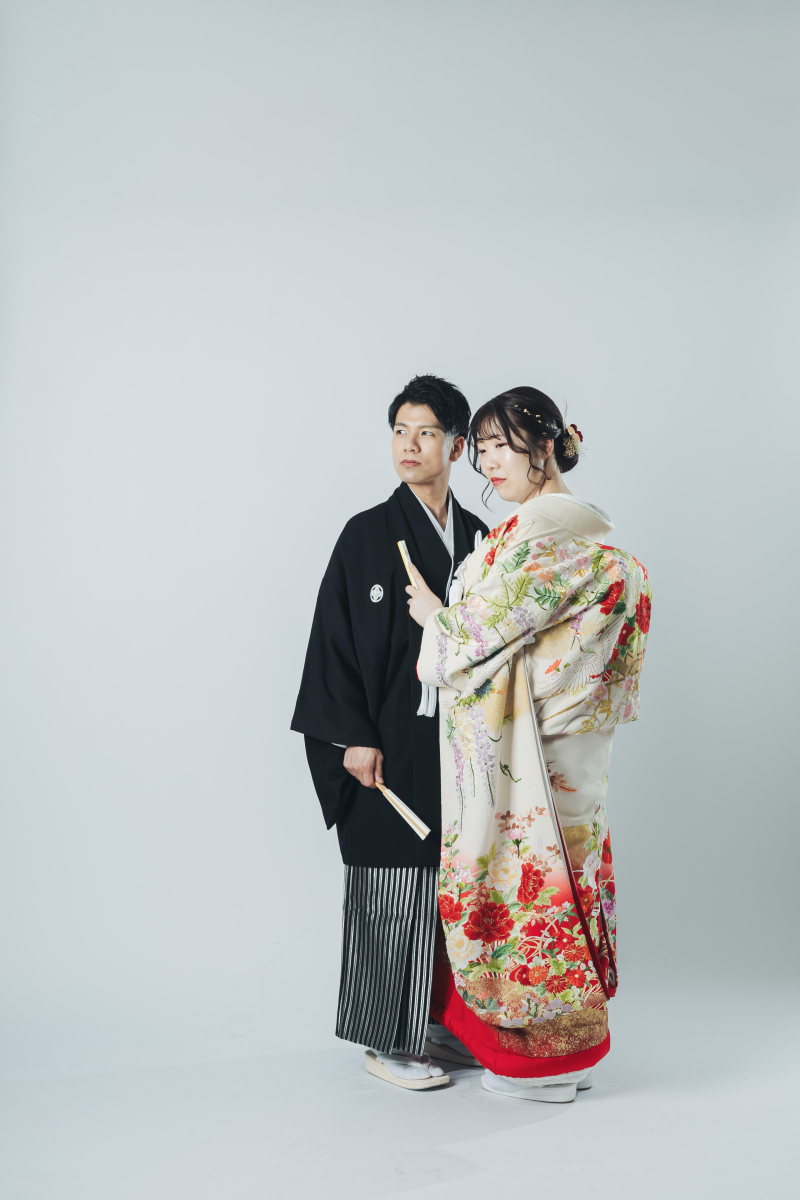 色打掛×紋付袴