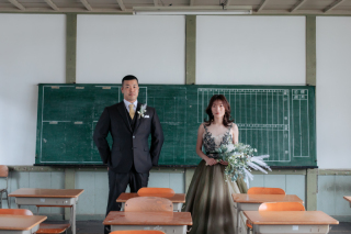 学校での撮影♪