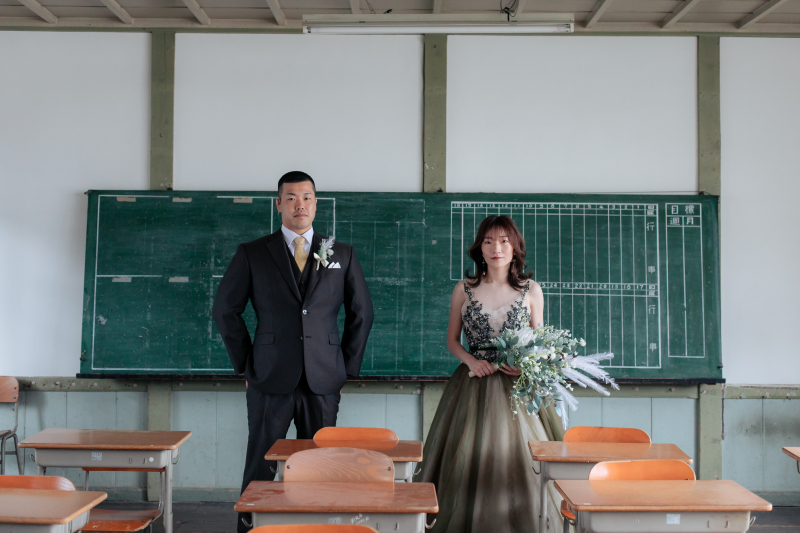 学校での撮影♪