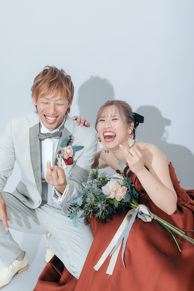 満点の笑顔