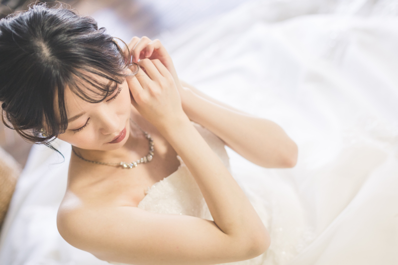 お支度ショットも♪