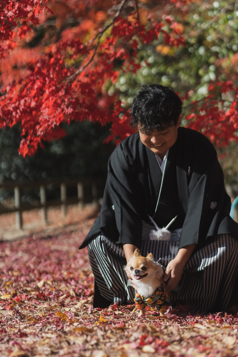 新郎様とわんちゃん