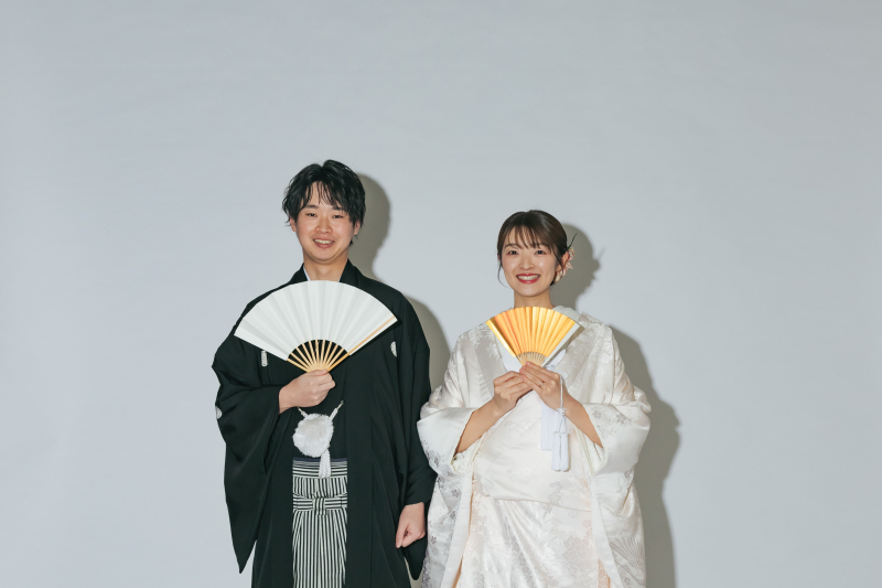 扇子を持って！