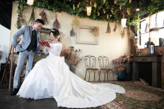 アンティークでモダンなセットで