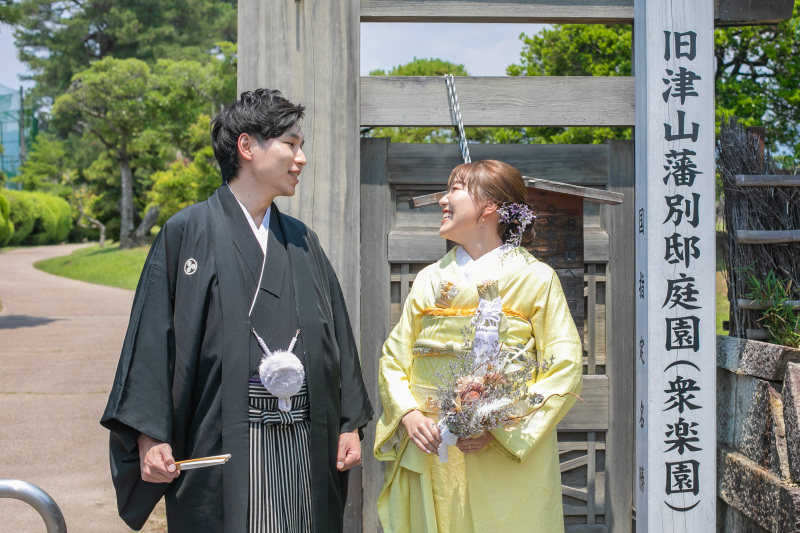 衆楽園での撮影