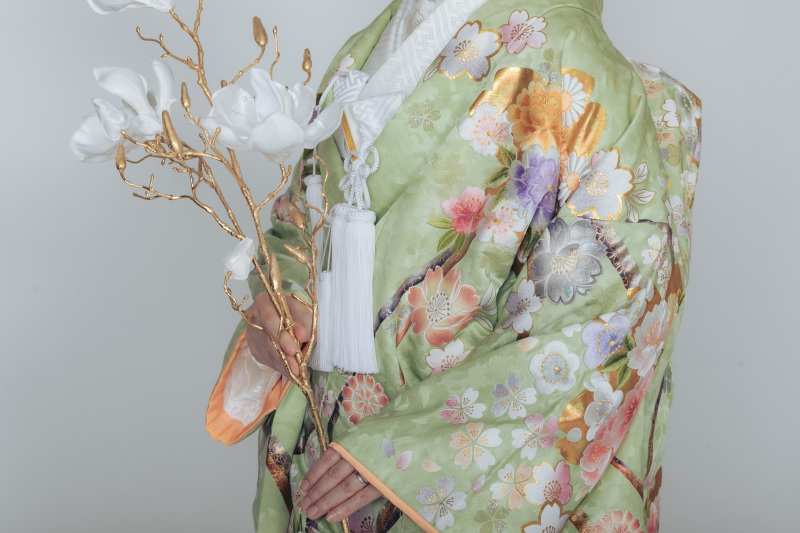 スタジオの造花