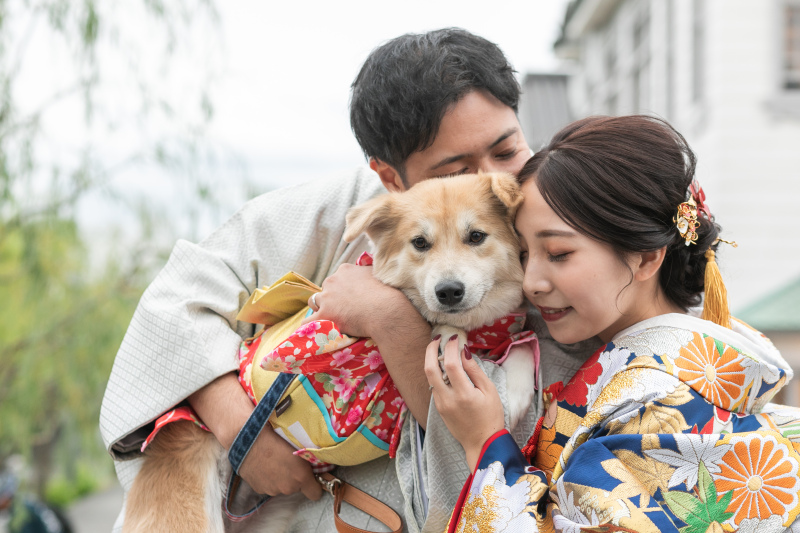 美観地区で一緒にお散歩